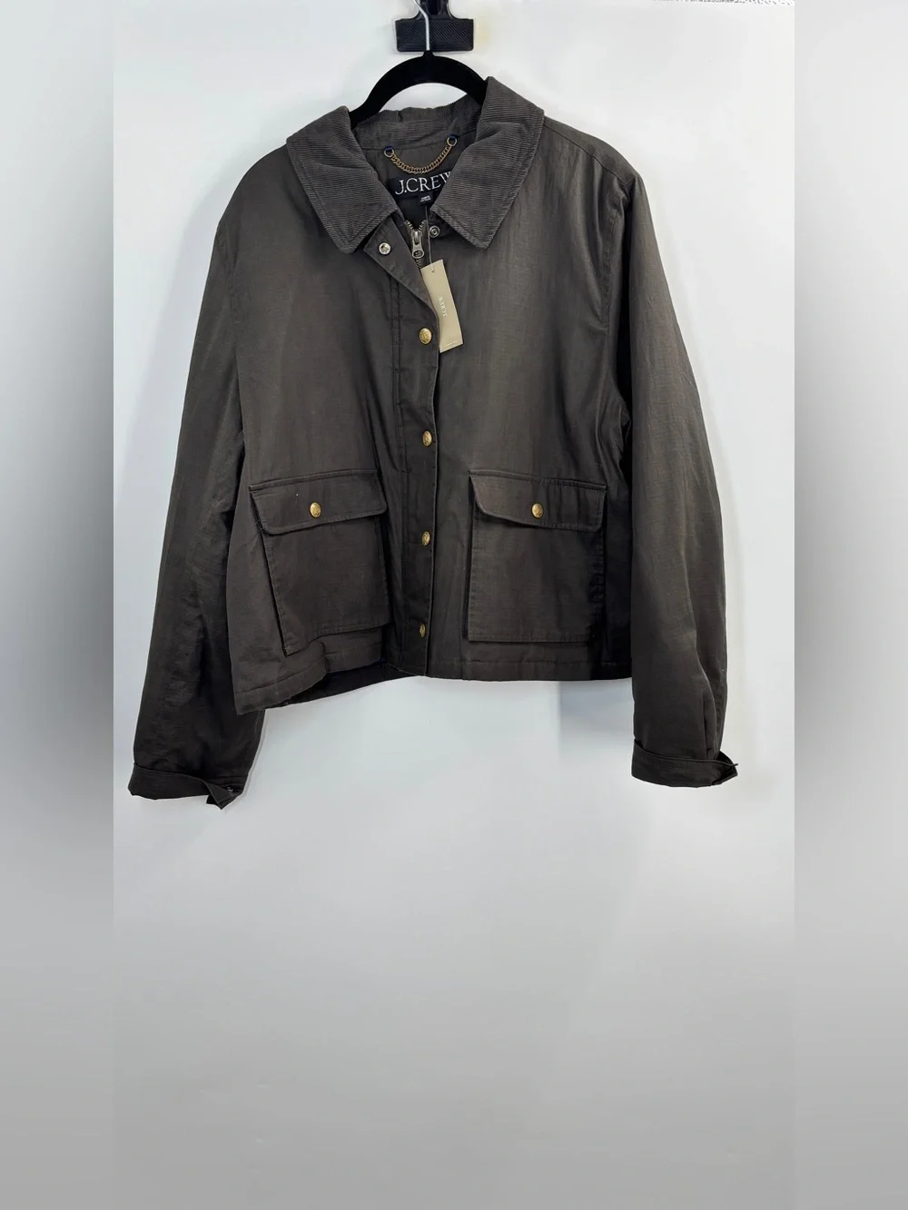 J.Crew Cropped Barn Jacket™ in ripstop cotton